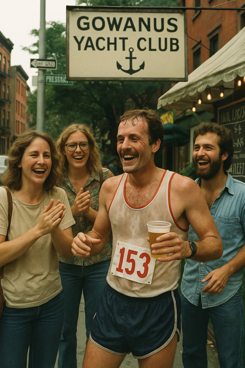 1983 runners at Court and President Streets