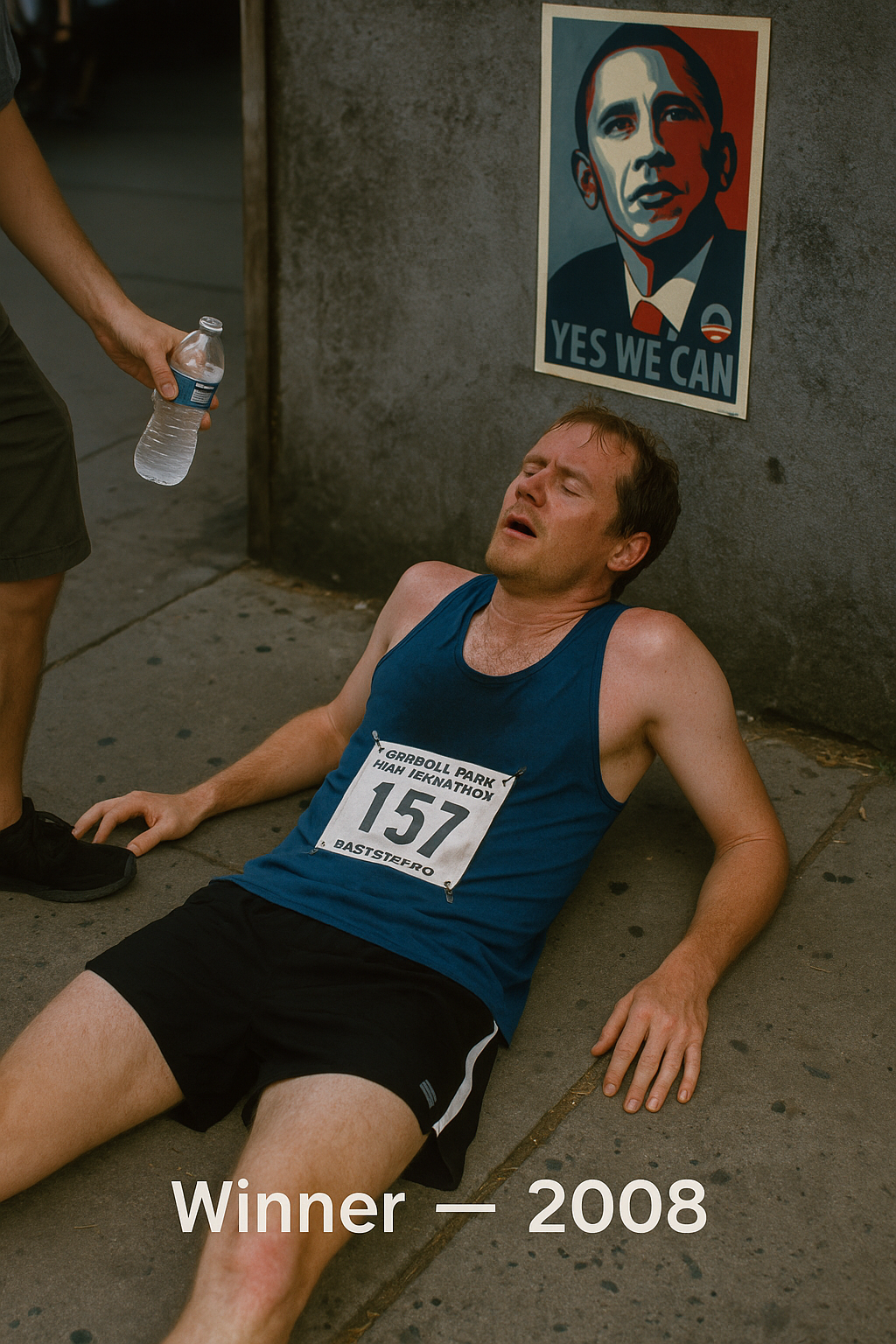 2008 runners at Court and President Streets